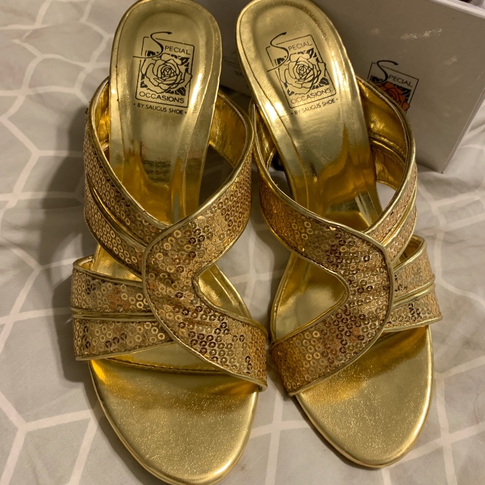 Gold heels